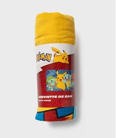 GEMO Serviette de bain motif Pikachu enfant - Pokemon Multicolore