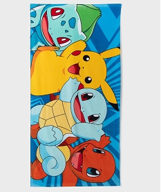 serviette de bain motif pikachu enfant - pokemon multicoloreH091201_2