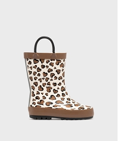 GEMO Bottes de pluie avec motifs coeurs bébé fille - Lovely Wings Beige