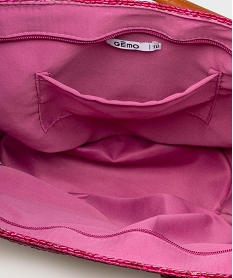 sac de plage en paille avec doubles anses femme multicolore grands sacs femmeH093701_3