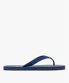tongs imprimees a brides finement texturees homme bleu standardH094001_2