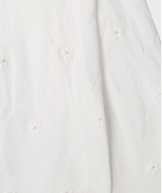 collant semi-opaque a fleurs fille blanc vif collantsH099701_2