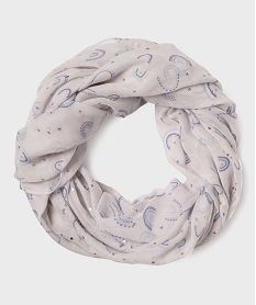 GEMO Foulard tour de cou à motifs arc-en-ciel fille Bleu