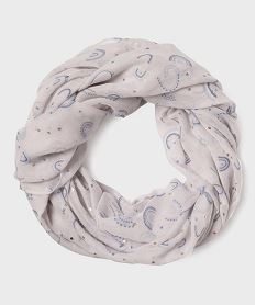 foulard tour de cou a motifs arc-en-ciel fille bleuH100901_3