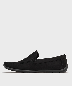 mocassins en suedine et semelle interieure cuir homme noir standardH105001_3