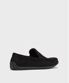 mocassins en suedine et semelle interieure cuir homme noir standardH105001_4