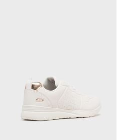 baskets basses aspect veloutee lavables en machine femme - skechers beigeH113301_4