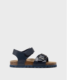 GEMO Sandales à brides avec semelle intérieure cuir garçon - Buggy Bleu