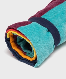 serviette de plage a rayures en eponge multicolore autres accessoiresH114201_3