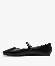 ballerine a bout carre et boucle a strass femme noir standard ballerinesH115801_3
