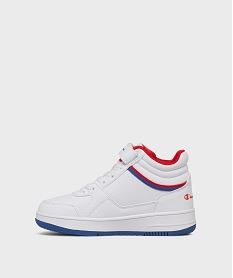 baskets mid a scratch avec detail bicolores garcon - champion usa blanc standard basketsH116601_3