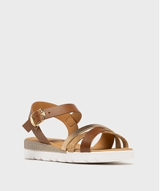 sandales plates a brides croisees femme - valentina baldano blanc standard sandales plates et nu-piedsH118001_2