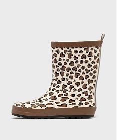 bottes de pluie avec motifs coeurs fille - lovely wings beigeH120701_3