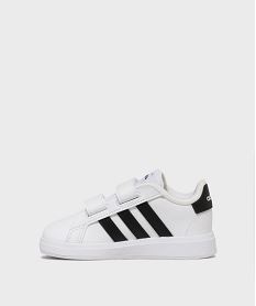 baskets grand court 2.0 fermeture scratch bebe - adidas blanc standard basketsH122401_3