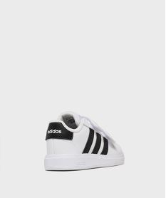 baskets grand court 2.0 fermeture scratch bebe - adidas blanc standard basketsH122401_4