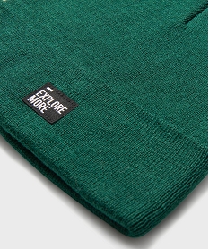 bonnet uni en maille fine garcon [missing] vert standardH126001_2