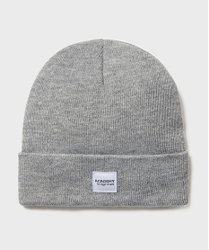 GEMO Bonnet uni en maille fine fille gris standard