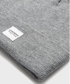 bonnet uni en maille fine fille gris standardH126201_2
