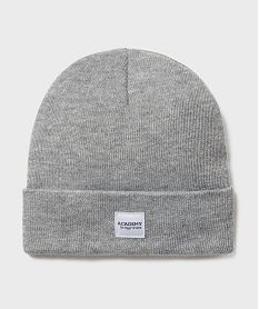 bonnet uni en maille fine fille gris standardH126201_3