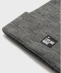 bonnet uni en maille fine garcon gris standardH126801_2