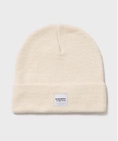 GEMO Bonnet uni en maille fine fille beige standard