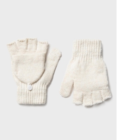 GEMO Gants 2-en-1 mouflesmitaines fille Beige