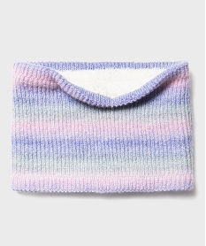 GEMO Tour de cou en maille avec doublure sherpa fille Multicolore