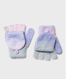 GEMO Mitaines transformables en moufles fille Multicolore