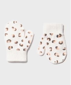 GEMO Moufles à motifs tachetés bébé fille Beige