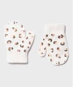 moufles a motifs tachetes bebe fille beigeH129101_3