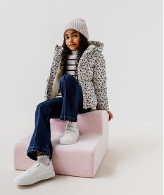 bonnet en grosse maille fille roseH129601_2