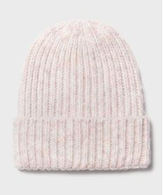 bonnet en grosse maille fille roseH129601_3