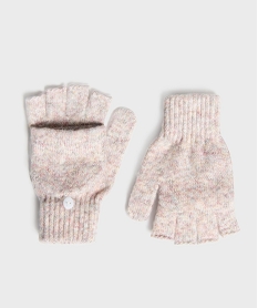 GEMO Gants 2-en-1 mouflesmitaines fille Rose