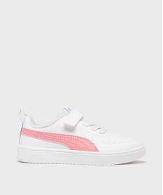 GEMO Baskets basses lacets élastiques et scratch Rickie AC fille - Puma Rose