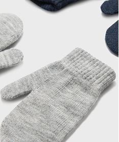 moufles en maille fine bebe (lot de 2) bleuH137701_2