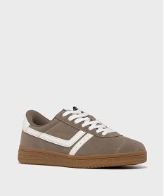 baskets basses a lacets femme - ellesse brunH138401_2