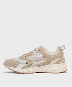baskets de running en mesh femme - ellesse beigeH138701_3