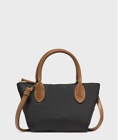 GEMO Sac à main petit format multiples portés femme noir standard