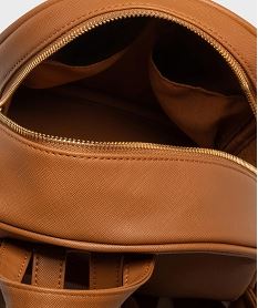 sac a dos avec details metalliques femme brun sacs a dos et sacs de voyageH141001_3