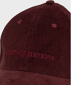 casquette baseball en velours cotelee femme violetH141201_3