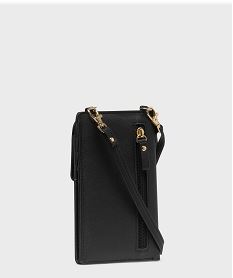 pochette smartphone et portefeuille 2-en-1 femme noir standard porte-monnaie et portefeuillesH142301_2