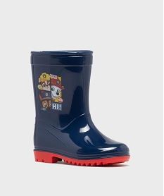 bottes de pluie a motifs chiens garcon - la pat patrouille bleuH142401_2