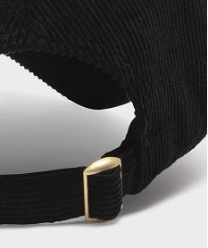 casquette baseball en velours cotelee femme noir standardH142701_2