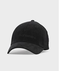 casquette baseball en velours cotelee femme noir standardH142701_4