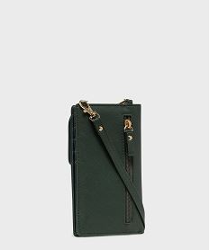 pochette smartphone et portefeuille 2-en-1 femme vert porte-monnaie et portefeuillesH142801_2