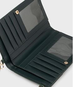 pochette smartphone et portefeuille 2-en-1 femme vert porte-monnaie et portefeuillesH142801_3
