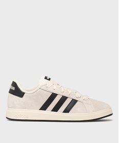 GEMO Baskets basses en cuir suédé Grand Court 00s K femme - Adidas Beige