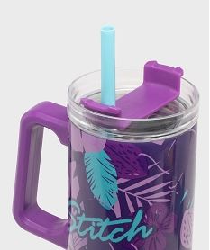 mug isotherme avec paille stitch - disney violet standardH151201_3