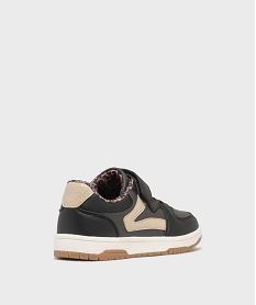baskets basses multicolores a lacets elastiques et scratch fille - 5 miles noir standardH151301_4