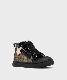 baskets montantes dessus metallise et verni fille - lovely wings noir standard basketsH152901_2